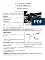 Phần thứ nhất: ĐỘNG HỌC CHẤT ĐIỂM 1. Các Chuyên Đề Bồi Dưỡng Chuyên Đề 1: Chuyển Động Thẳng Đều A. Tóm Tắt Kiến Thức I. Các khái niệm chung