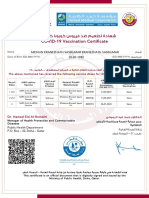 Midhun Booster Cert PDF