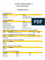 Cat Electronic Technician 2022B v1.0 Product Status Report