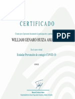 Certificado Covid 19 Antamina