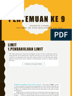 Kalkulus A Fisika Pertemuan 9 Limit Pengertian & Contoh