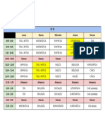 Horario BI 10º 2022