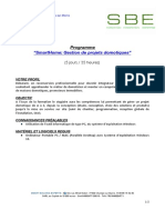 Programme SmartHome Gestion de Projets Domotiques