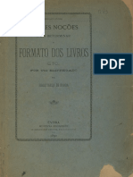 BREVES NOÇOES-FORMATOS DOS LIVROS-por Um Empregado Da Biblioteca-1890