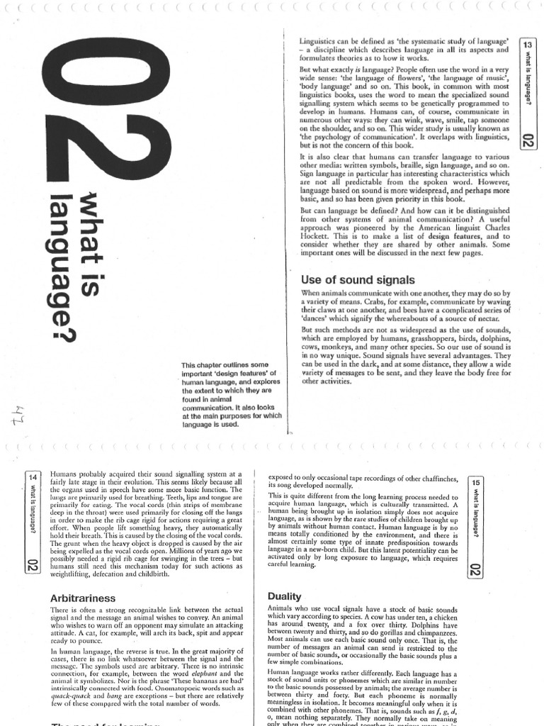 Linguistics - Chapter 02 PDF | PDF