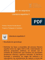 Literatura Española II (1° Unidad)