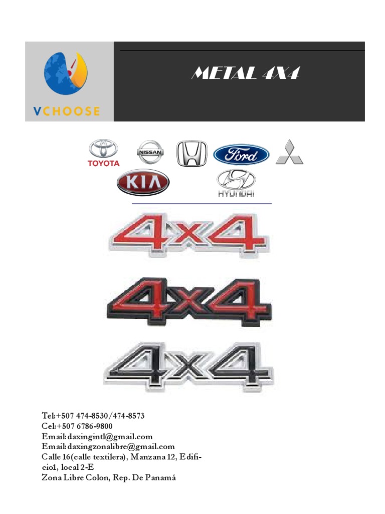 Sourcing Map Adesivo Distintivo Auto Cromato | 85x34mm Emblema A Reticolo 4x4 In Metallo | Decorazione Universale