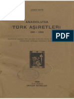 Ahmet Refik - Anadoluda Türk Boyları, Budunları