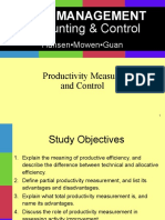 Productivity Measurement and Control