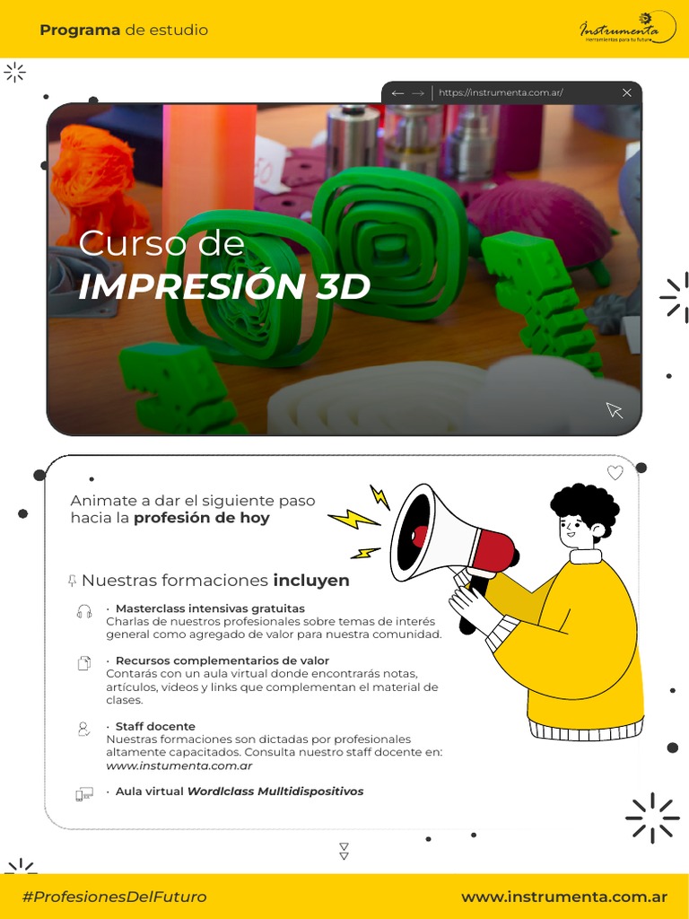 Curso Online de Impresión 3D | PDF | Impresión 3d | Diseño