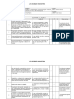 Formato Lista de Chequeo para Auditoria