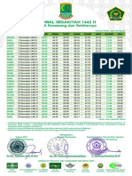 Jadwal Imsakiyah 1442 H PDF