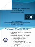 Census of India 2011-Rural Urban Distribution of Population