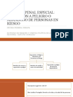 Derecho Penal Especial: Exposición A Peligro O Abandono de Personas en Riesgo