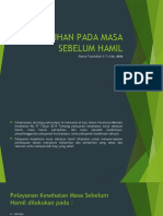 Asuhan Pada Masa Sebelum Hamil