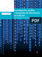 Investigación, gestión  y búsqueda de información  en internet