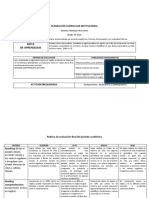 PLANEACIÓN CURRICULAR INSTITUCIONAL11° Once