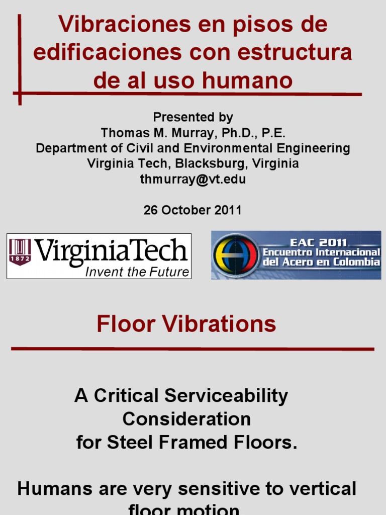 Floor Vibrations in Human Occupancy | PDF | Resonance | Frequency