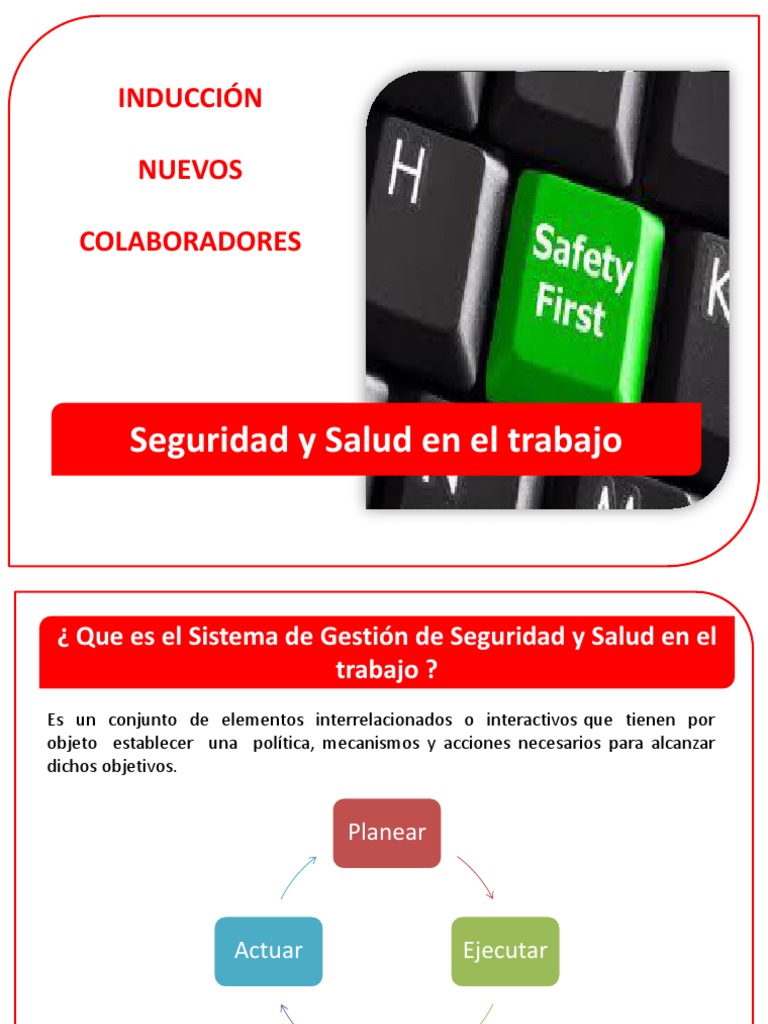 Inducción Seguridad Y Salud En El Trabajo Pdf Reanimación
