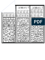 Tablas de Multicolorea