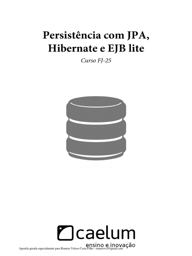 Gerenciamento de persist ncia com jpa e hibernate em uma aplica o java