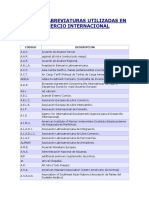 Siglas y Abreviaturas Utilizadas en Comercio Internacional