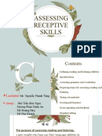 Assessing Receptive Skills