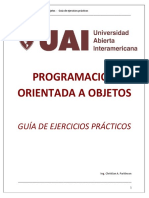 PROGRAMACIÓN ORIENTADA A OBJETOS - Guía de Clase