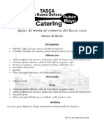 Catering Menús