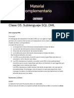 Clase 05 - Sublenguaje SQL DML