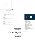 86. Modern Chronological Resume