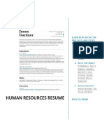 93. Human Resources Resume