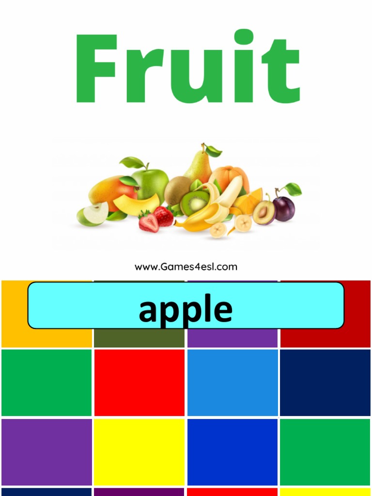 Fruit Hidden Picture PDF