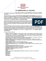 Bando Ammissione CDM AA 2023 2024-1 PDF
