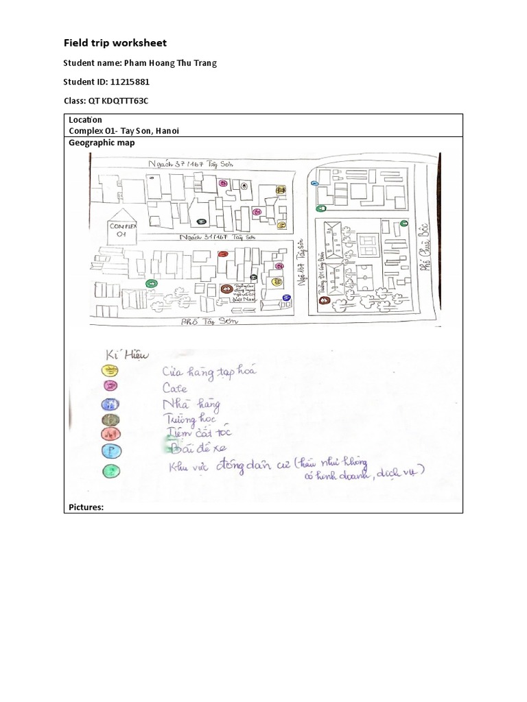 Field Trip Worksheet PDF Traffic