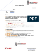 Cotización de equipos y servicios topográficos