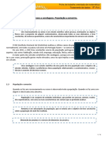 Ficha de trabalho orientada de matemática - Tabelas de frequências e representações gráficas