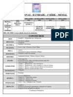 1 Série - Avaliações Mensal Ii Unidade PDF
