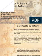 Derecho Romano: Conceptos Clave de la Persona y la Esclavitud