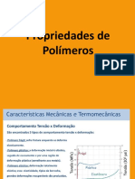 Propriedades de polímeros semicristalinos e viscoelasticidade