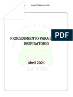 Protocolo para Codigo Respiratorio Abril 21 de 2021