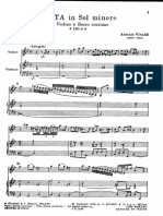 Vivaldi Antonio - Sonata Dlya Skripki I Basso Kontinuo Sol Minor PDF