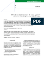 Dieta de exclusión de leche de vaca: guía práctica