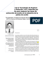 Tecnología de ruptura de celulas y flotación inducidas por ultrasonido 