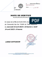 Note de Service 24 Avril 2023 PDF