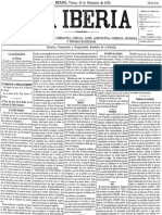 Iberia - Periódico de Literatura, Ciencias, Artes, Agricultura, Comercio, Industria y Mejoras Materiales, La Fecha - 1873-12-12.p. 1.