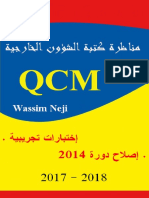 QCM كتبة الشؤون الخارجية PDF