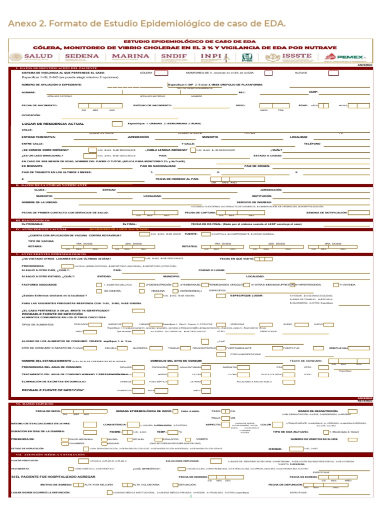 Estudio Epidemiológico de EDA y Cólera | PDF | Mariscos | Medicina