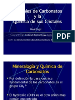 Minerales de Carbonatos y La Química de Sus Cristales