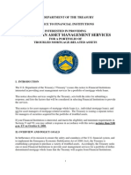 US Government RFP -- Whole Loan Asset Management Services -- Financial Crisis